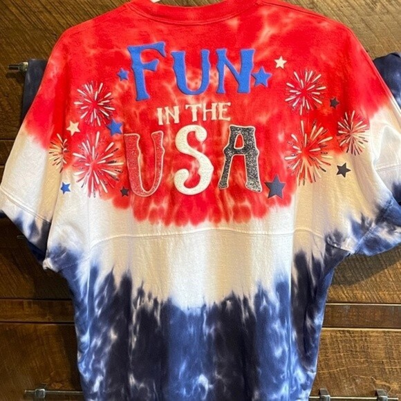 Walt Disney World USA Epcot Spirit Jersey Size Medium *RARE* 4th of July Themed - Picture 5 of 12